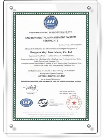 environmental management system certificate