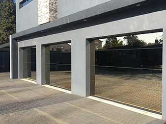 Overall Mirror Glass Garage Door