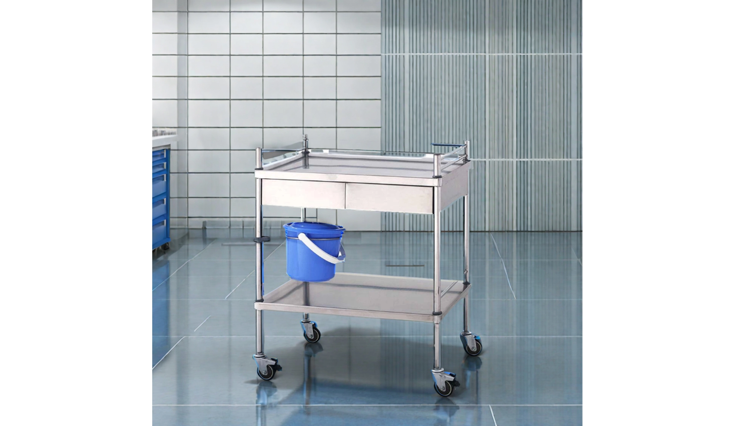 medical trolley with drawers