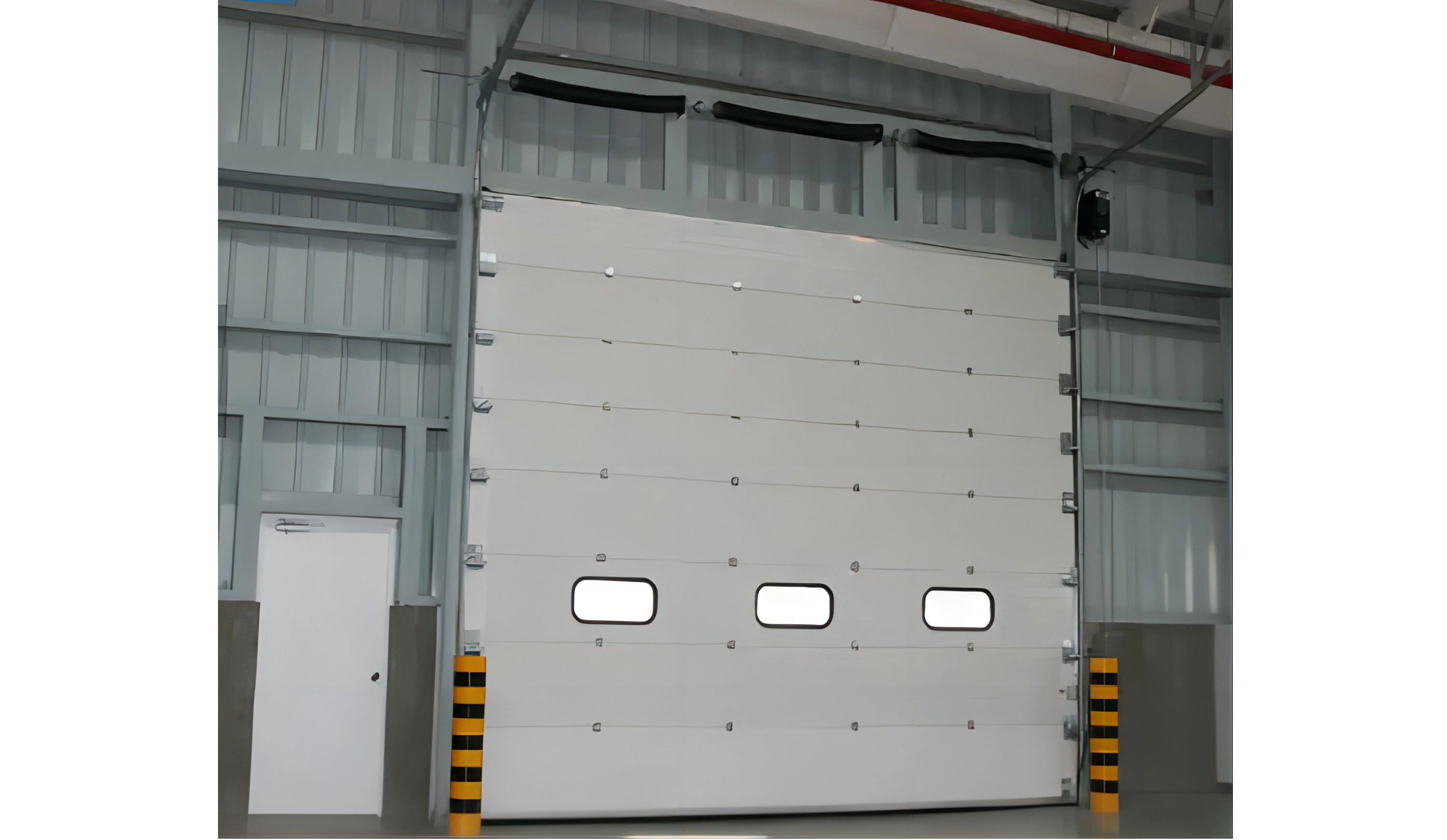 sectional panel lift door