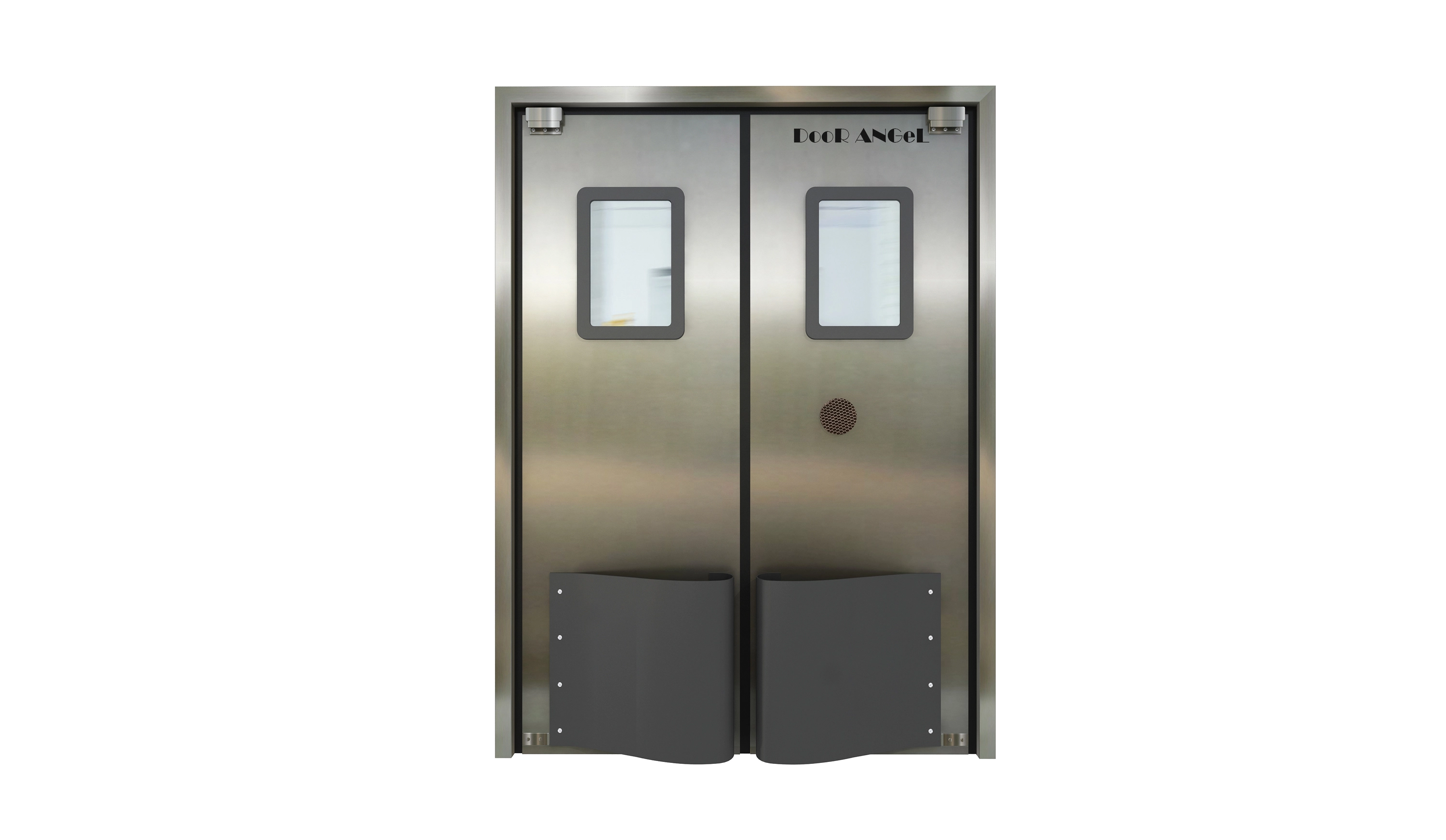 single aluminum swinging traffic door